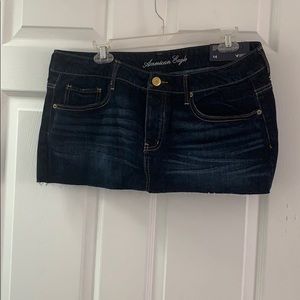 jean mini skirt